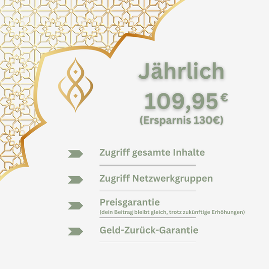 DeenUnity exklusiv Zugang - Jährlich